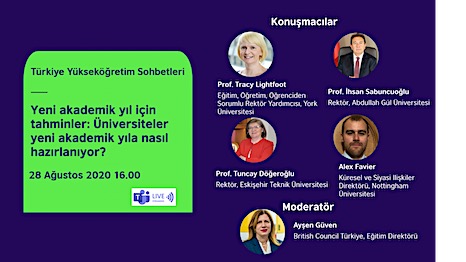 British Council’in “Türkiye’de Yükseköğretim Sohbetleri” Webinarları